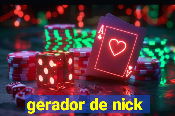 gerador de nick